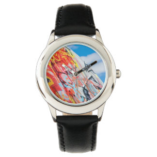 Montre planète graffiti