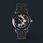 Montre Planètes du système solaire (Color Changeable) Wat<br><div class="desc">*Vous pouvez customiser librement la couleur arrière - plan de cet élément en utilisant "Edit Design".</div>