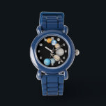 Montre Planètes du système solaire (Couleur modifiable)<br><div class="desc">*Vous pouvez customiser librement la couleur arrière - plan de cet élément en utilisant "Edit Design".</div>