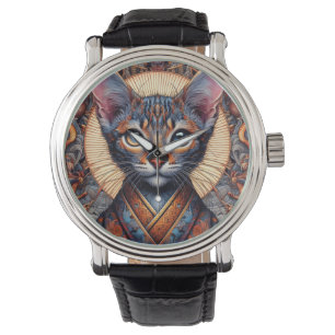 Montre Planificateur félin fantastique orné mythique roya