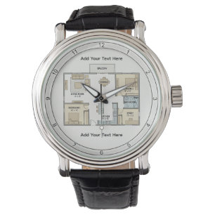 Montre Plans d'architecte personnalisés