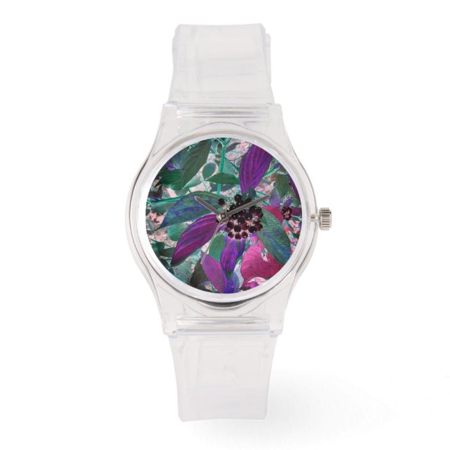 Montre Plante pourpre et vert (Recto)
