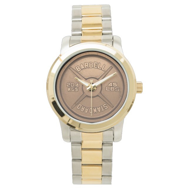 Montre Plaque Barbell en cuivre (devant)