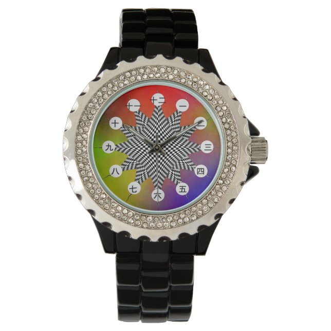 Montre Plasma moderne (face japonaise) par Kenneth Yoncic (devant)