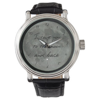 Montre Pleine lune Citation Vous Aimez Beaucoup D'Étoiles