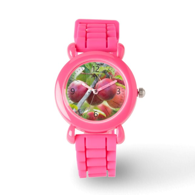 Montre Plum cerise sur branche (Recto)