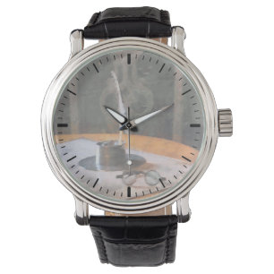 Montre Plume et Lunettes