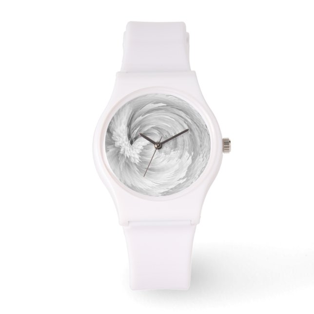 Montre Plumes blanches Ange ailes Abstrait victorien (Recto)