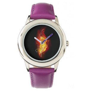 Montre Plumes de paquetage de feu