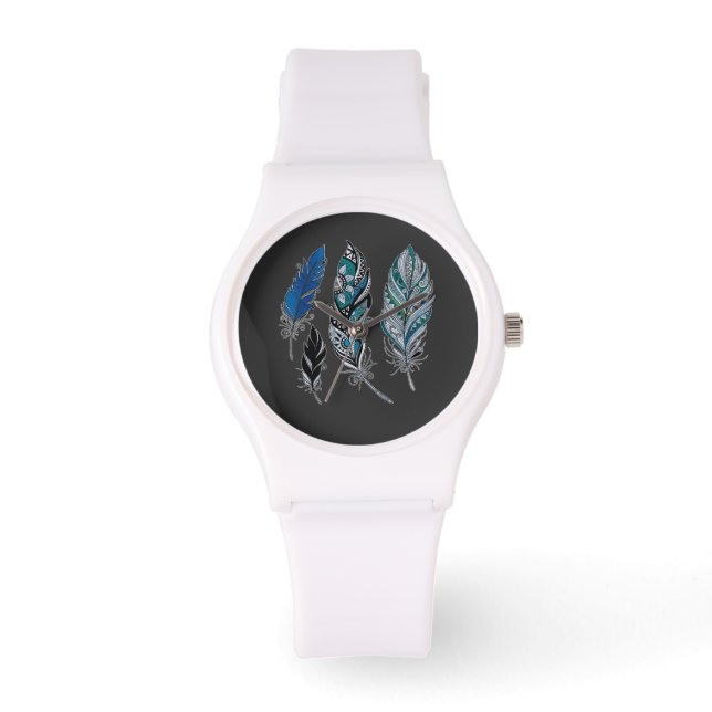 Montre Plumes et couleurs dansent  (Recto)