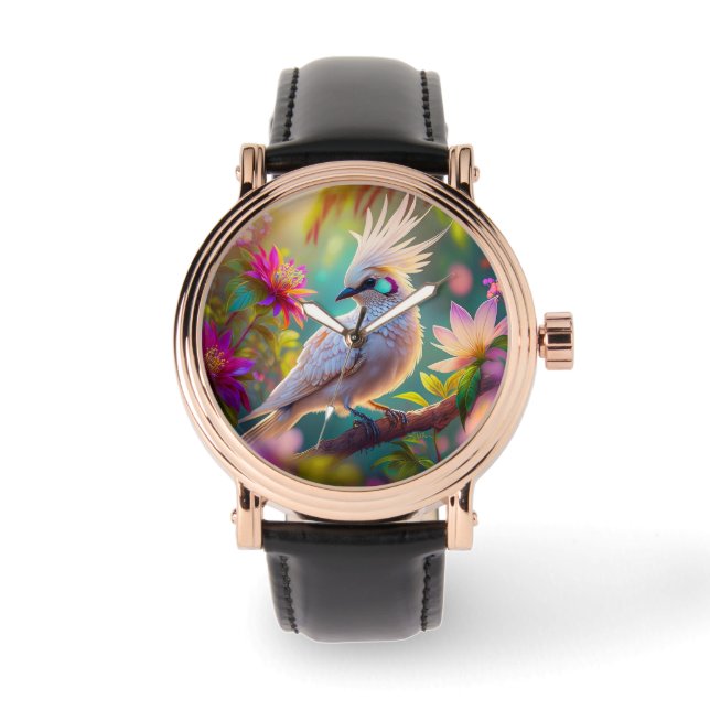 Montre Plumes rousses à crête juvénile Dove Imaginaire Oi (Recto)