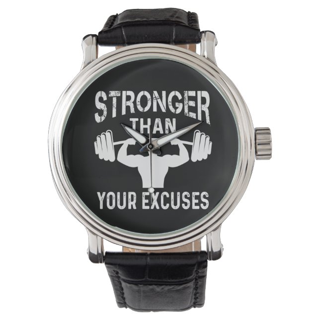Montre Plus Fort que Vos Excuses (devant)
