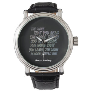 Montre Plus Vous Lisez Plus De Choses Que Vous Connaissez