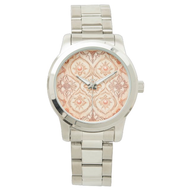 Montre Poche en mosaïque avec Pearl Design Art, Femmes (devant)