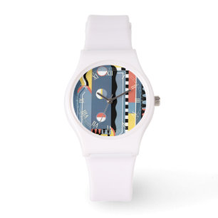 Montre Pochoir Art Déco vintage Jazz Motifs géométriques