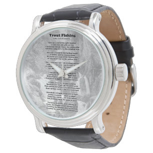 Montre Poème de pêche de truite