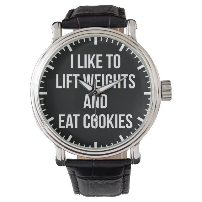 Montre Poids de levage et cookies de consommation - Entra (devant)