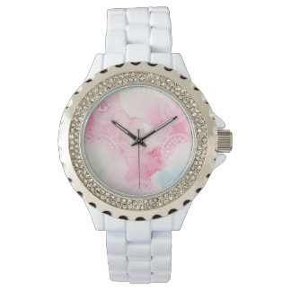 Montre Poignet Motif de dentelle blanche