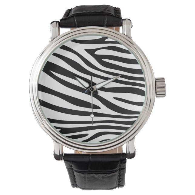 Montre Poil imprimé Zebra (devant)