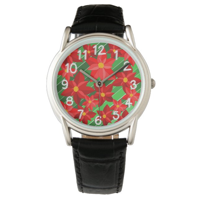 Montre Poinsettias (devant)