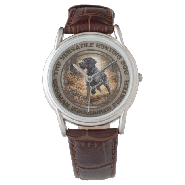 Montre Pointer à poil dur allemand (devant)