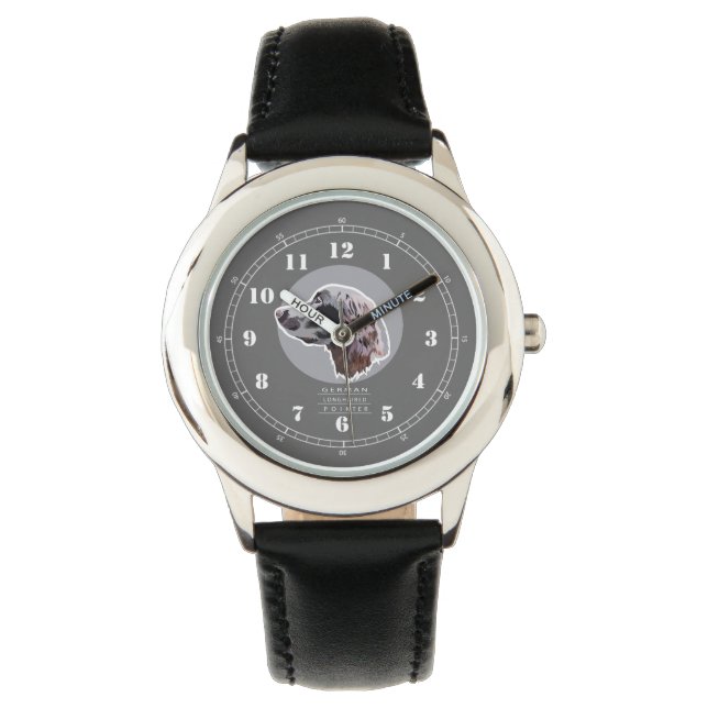 Montre Pointeur à cheveux longs allemand (devant)