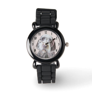 Montre Pointing à poils durs Peinture Griffon - Art Chien