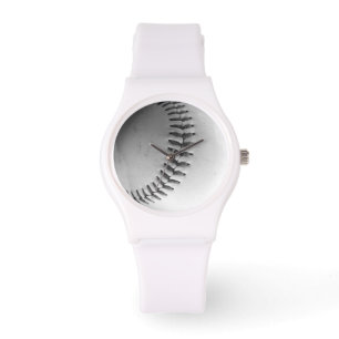 Montre Points de baseball (noir et blanc)