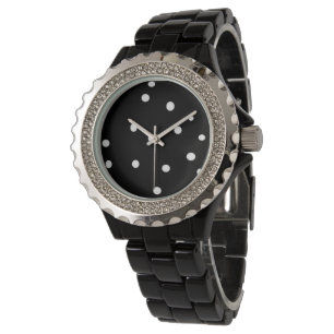 Montre Points noirs et blancs amusants
