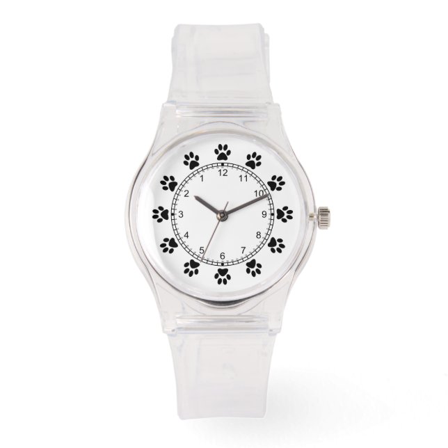 Montre Poireaux chien animal rose girly (Recto)