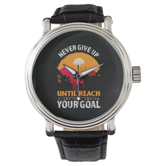 Montre Poison d'Equestrian | Never Give Up Until Reach (devant)