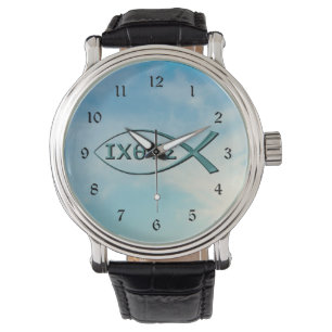 Montre Poisson chrétien - Poisson Jésus