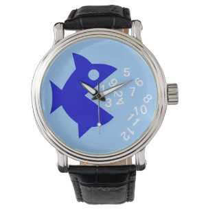 Montre poisson manger les chiffres