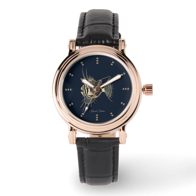 Montre Poisson Tropical Luxe Or (Recto)