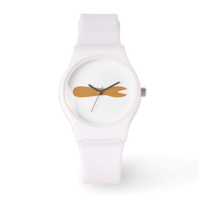 Montre Poissons & Chips Boutique Fourche en bois (Recto)