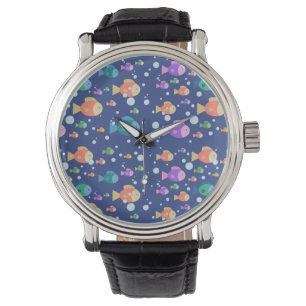 Montre Poissons colorés sous l'eau