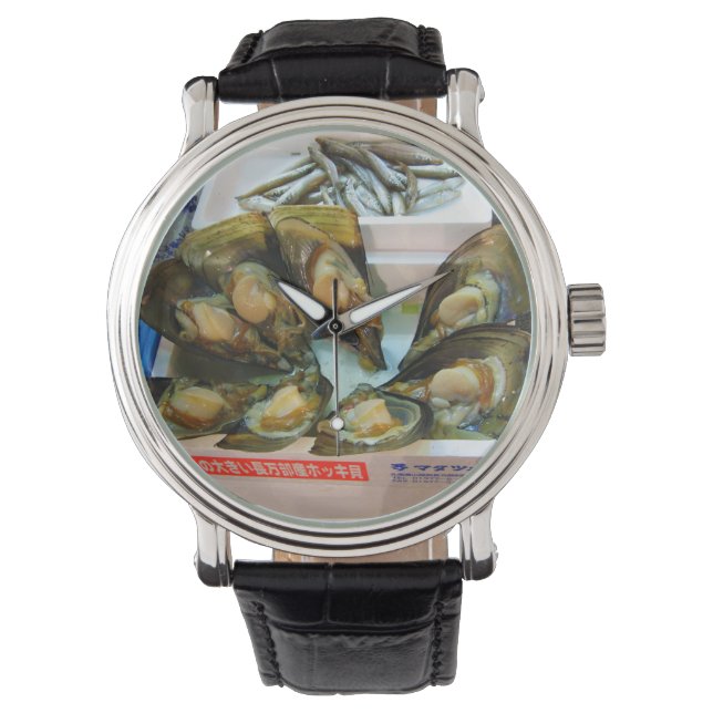 Montre Poissons de moules géantes Tsukiji, Tokyo, Japon (devant)