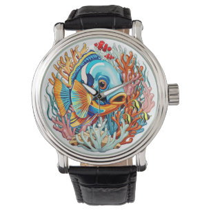 Montre Poissons Tropicaux Couleurs Évocation d'Été