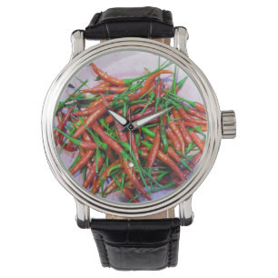 Montre Poivrons de piment de l'oeil de l'oiseau