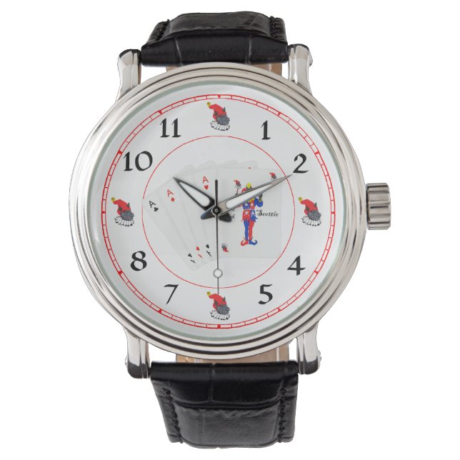 Montre Poker Lucky Scottish Terrier (devant)