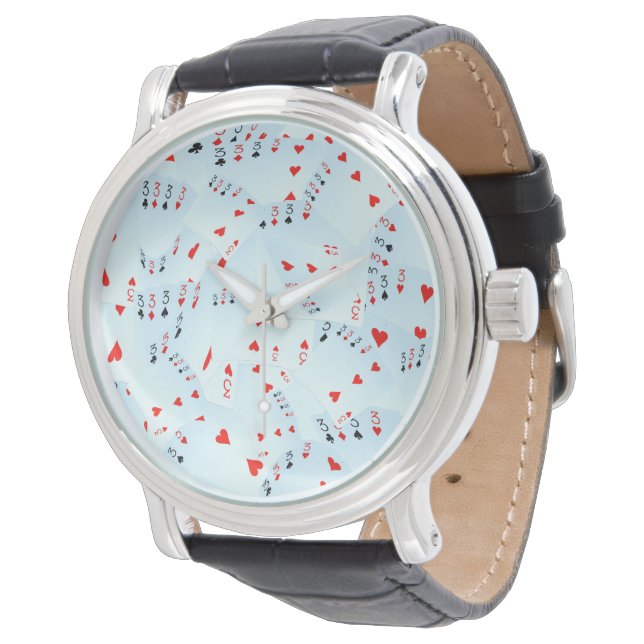 Montre Poker Quad Trois Motif, (Incliné)