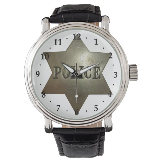 Montre Police Badge Art Watch (devant)