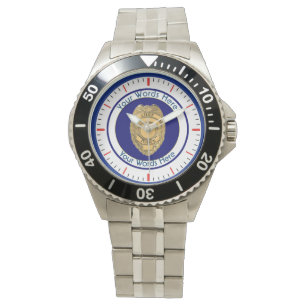 Montre Police Chef de l'insigne Bouclier personnalisé
