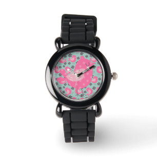 Montre Polka Dot Birds and Flowers