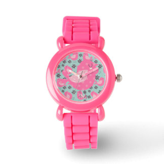 Montre Polka Dot Birds and Flowers