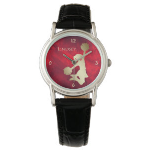 Montre Pom-pom girl Silhouette Or Rouge