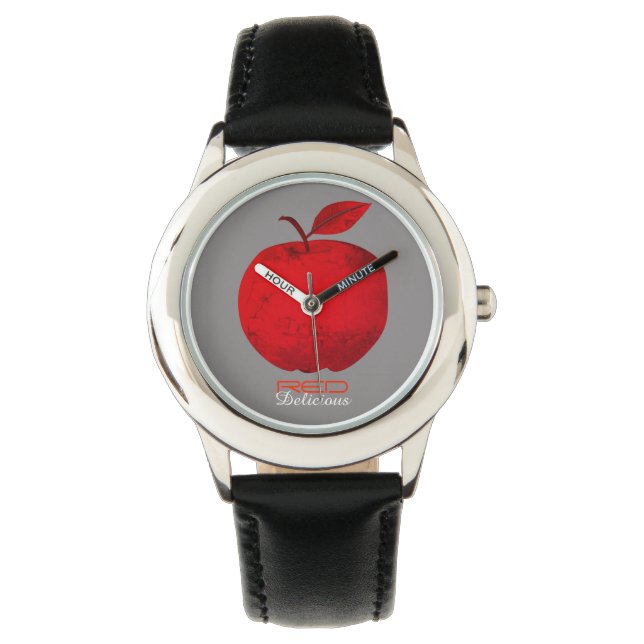 Montre Pomme Fruit Rouge (devant)