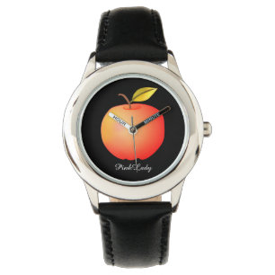 Montre Pomme Pink Lady Fruit Romantique Féminin Simple Ch