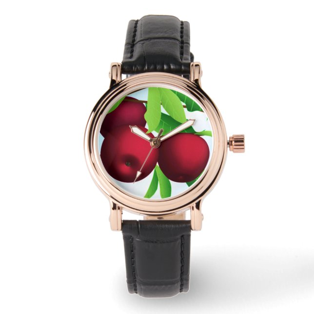 Montre "Pommes sur une branche" (Recto)