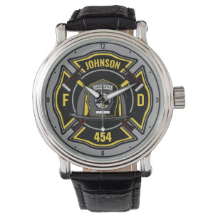 Montre Pompier AJOUTER LE NOM L'équipe de Secourt du serv